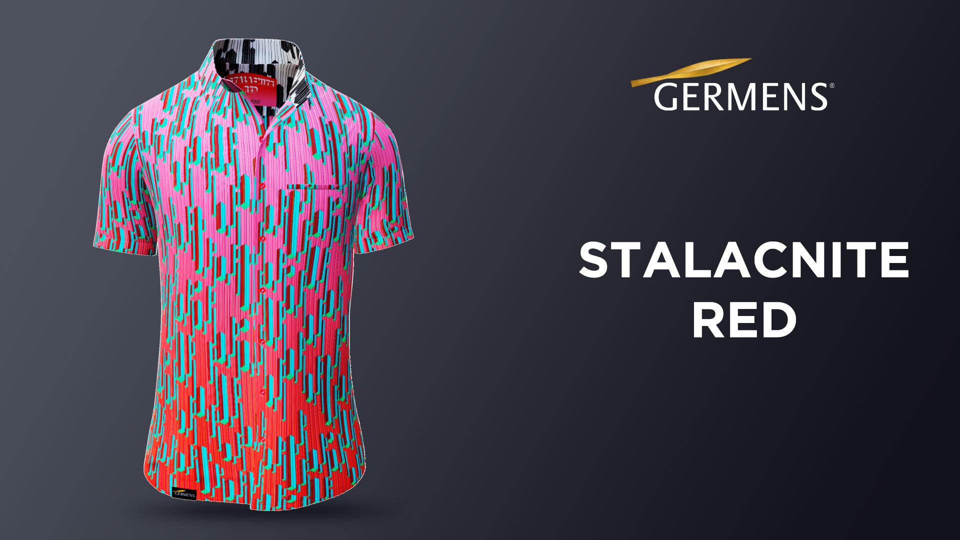 Sommer Hemden Herren STALACNITE RED von GERMENS
