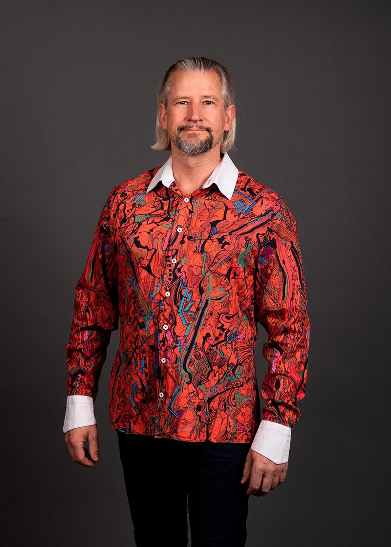 rotes Hemd Herren REDTRAIN von GERMENS artfashion - 100 % Baumwolle - Made in Germany