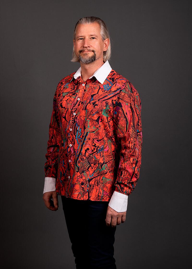 rotes Hemd Herren REDTRAIN von GERMENS artfashion - 100 % Baumwolle - Made in Germany