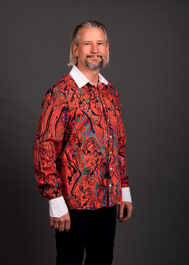 rotes Hemd Herren REDTRAIN von GERMENS artfashion - 100 % Baumwolle - Made in Germany