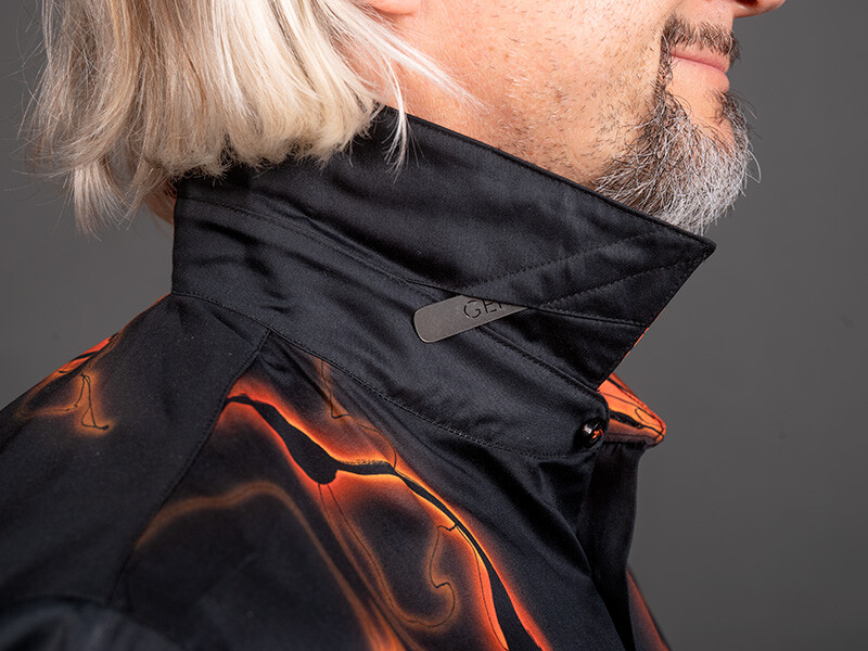 schwarz Langarmhemd LAVA von GERMENS artfashion