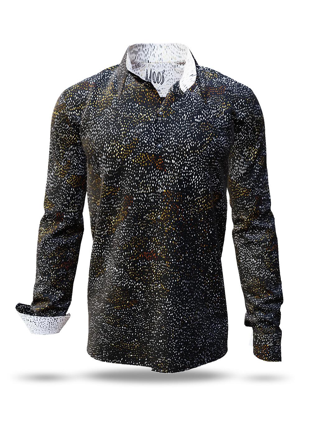 schwarz-weisses Hemd Herren MOOS von GERMENS artfashion