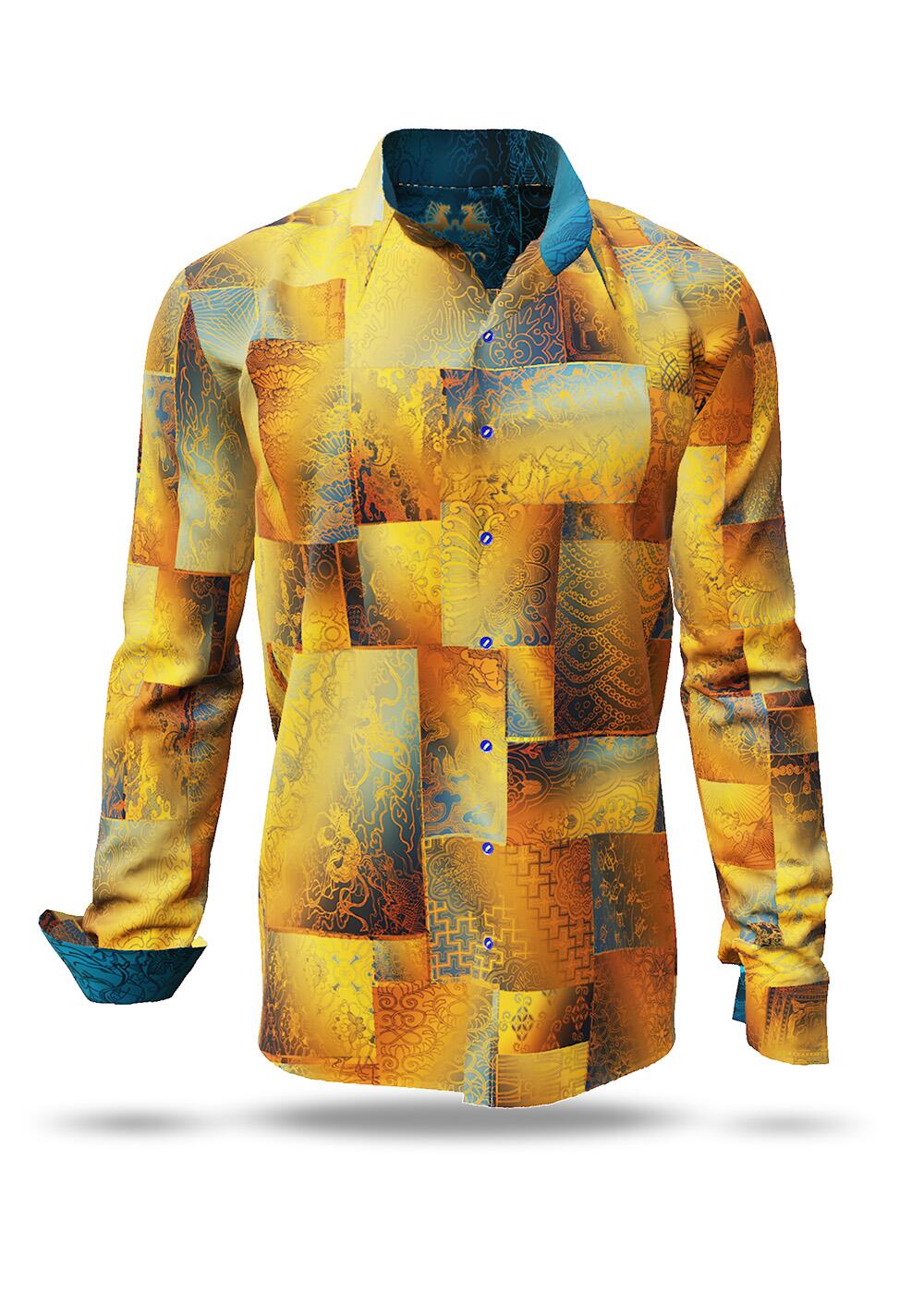 oranges Hemd Herren DRACO GOLD von GERMENS artfashion