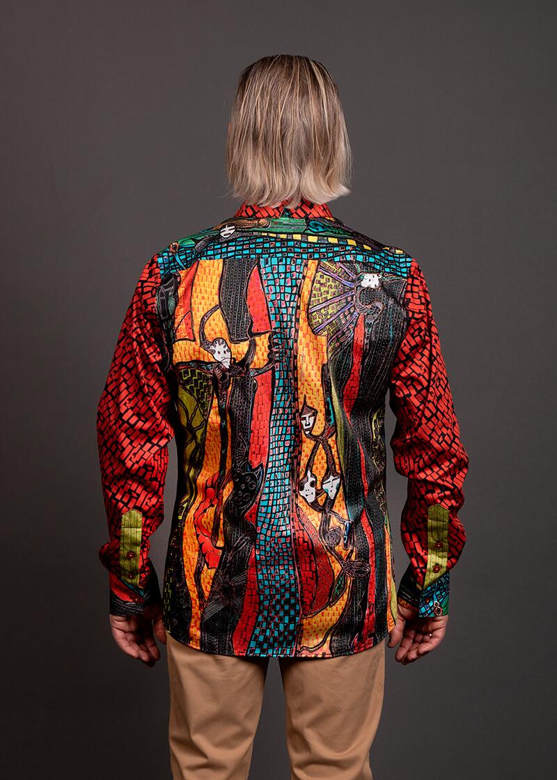 buntes Hemd Herren JIMIMBI SOUL von GERMENS artfashion - 100 % Baumwolle - Made in Germany