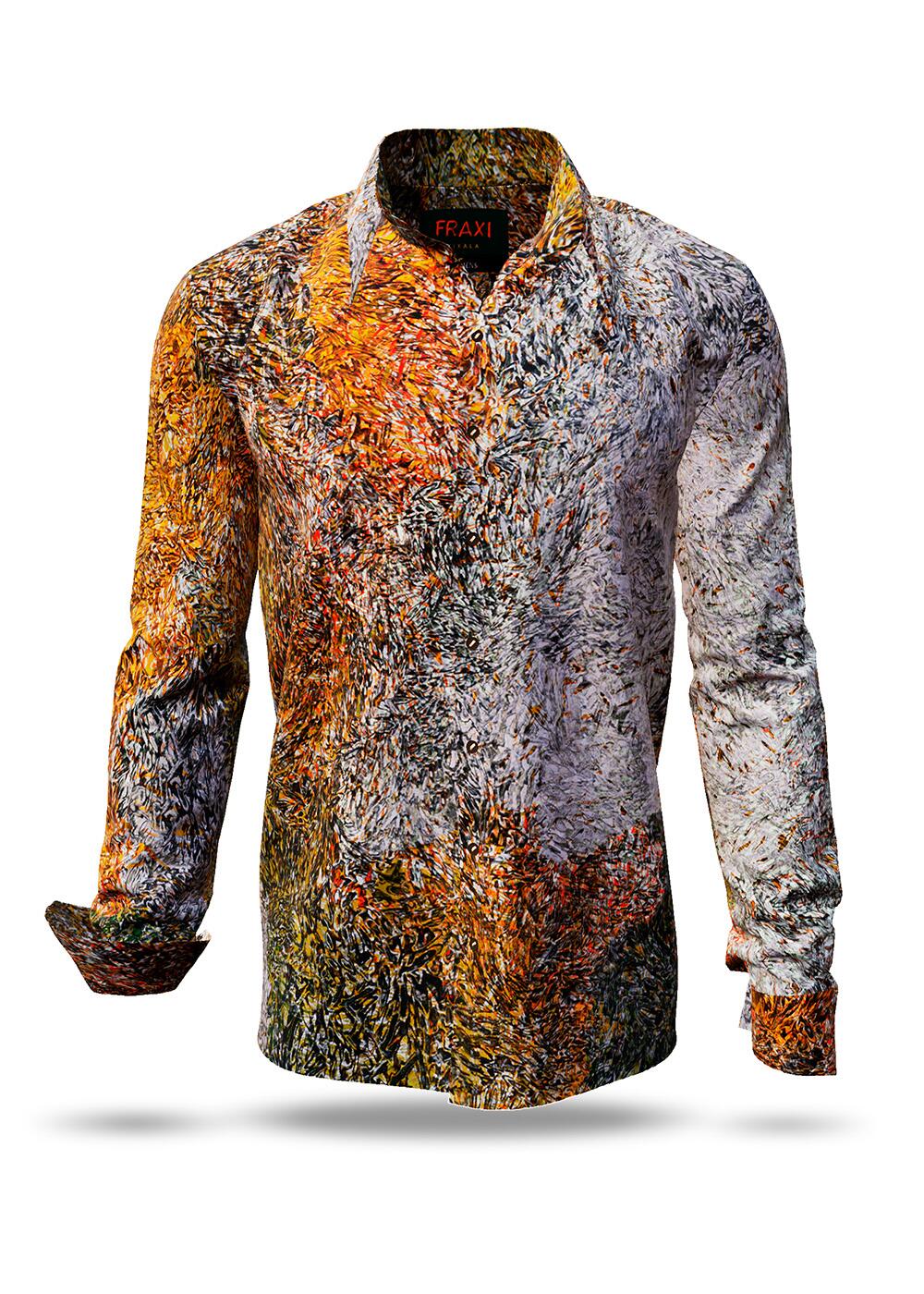 oranges Hemd Herren FRAXI KIXALA von GERMENS artfashion