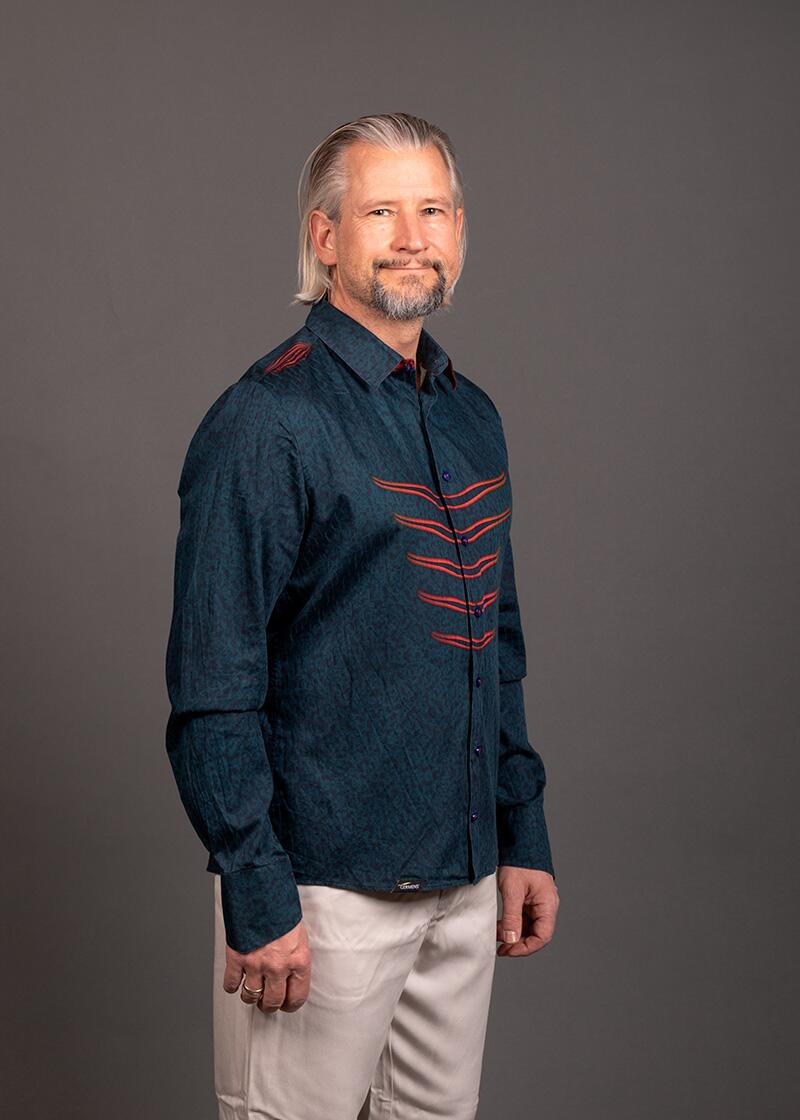 dunkelblaues Hemd Herren LBN von GERMENS artfashion - 100 % Baumwolle - Made in Germany