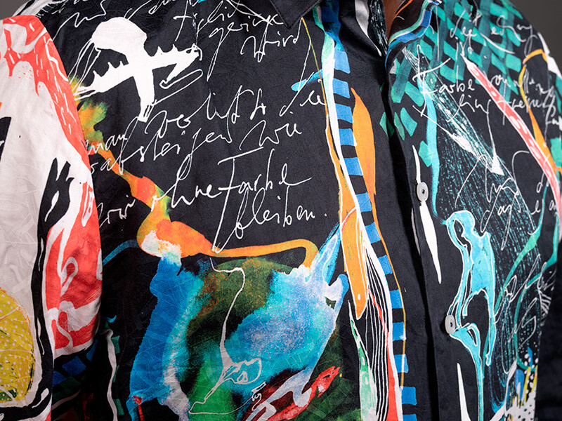 buntes Hemd Herren PARADIES 2 von GERMENS artfashion - 100 % Baumwolle - Made in Germany