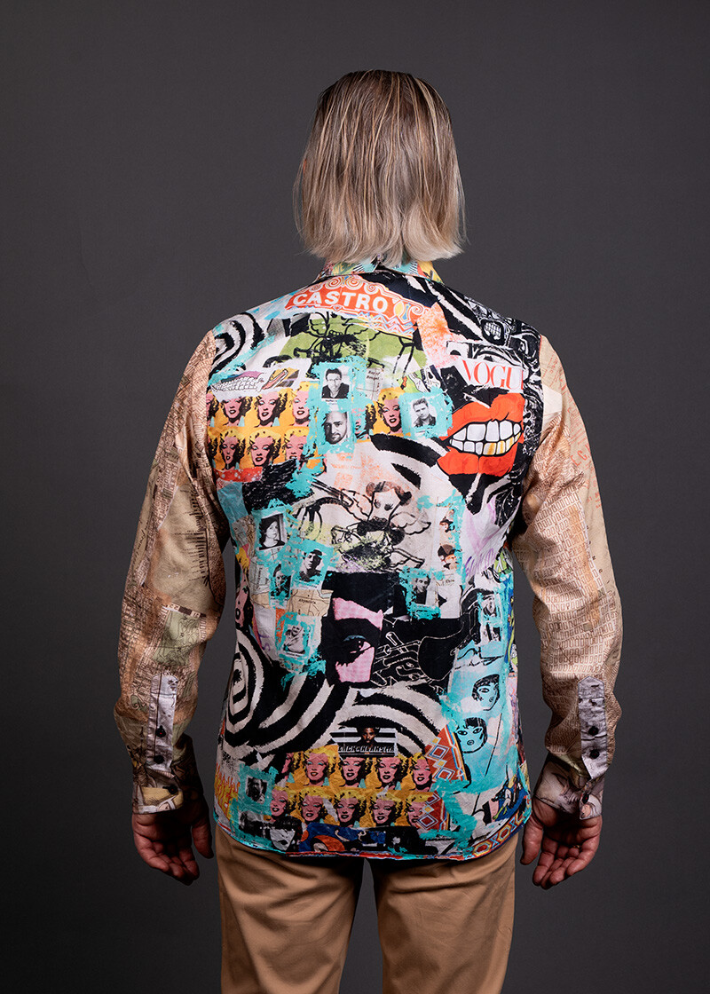 buntes Hemd Herren ARTIST HAPPINESS von GERMENS artfashion - 100 % Baumwolle - Made in Germany