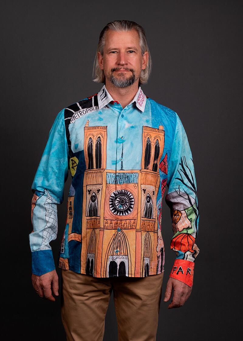 buntes Hemd Herren SAVOIR VIVRE PARIS von GERMENS artfashion - 100 % Baumwolle - Made in Germany