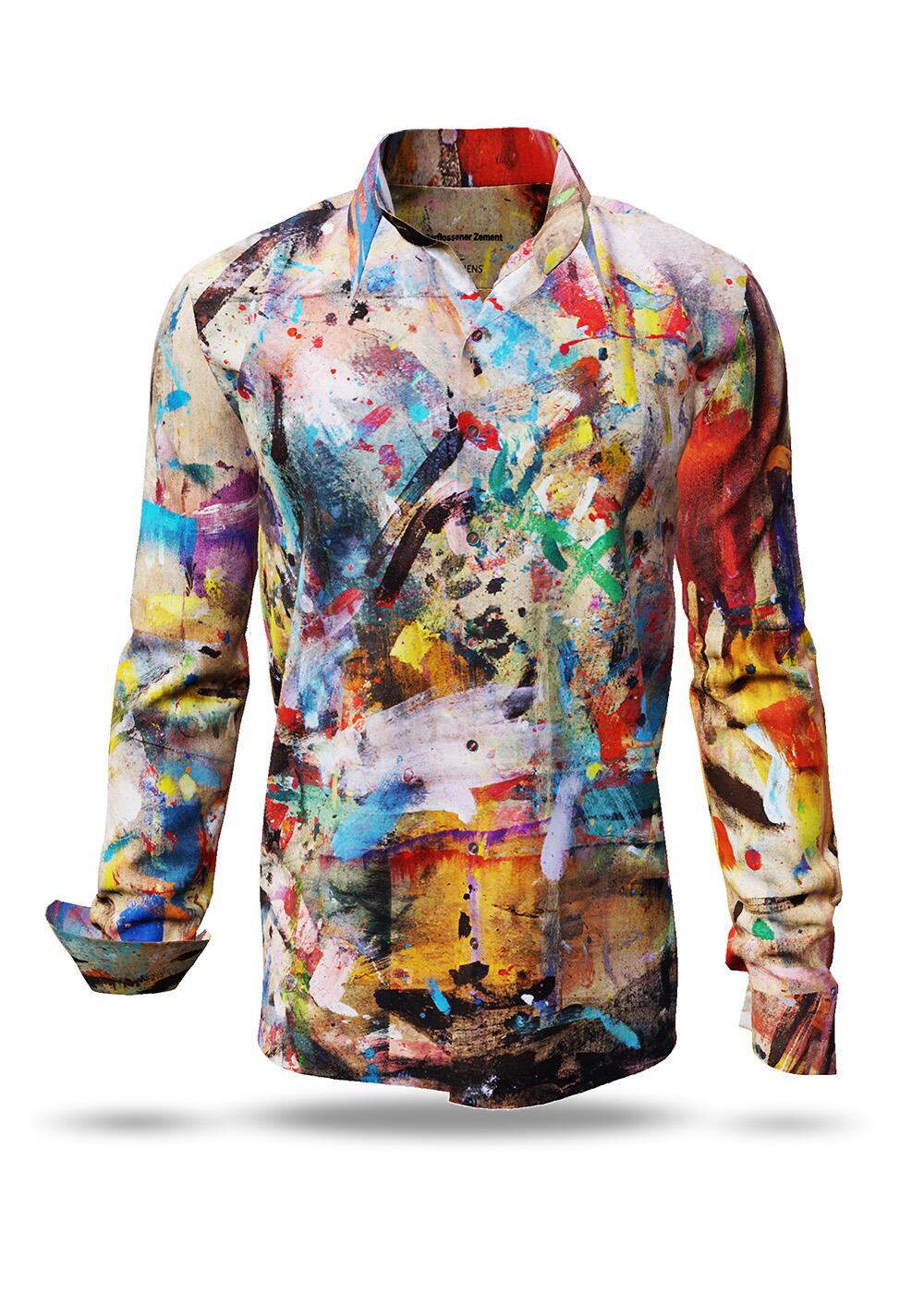 buntes Hemd Herren ZERFLOSSENER ZEMENT von GERMENS artfashion