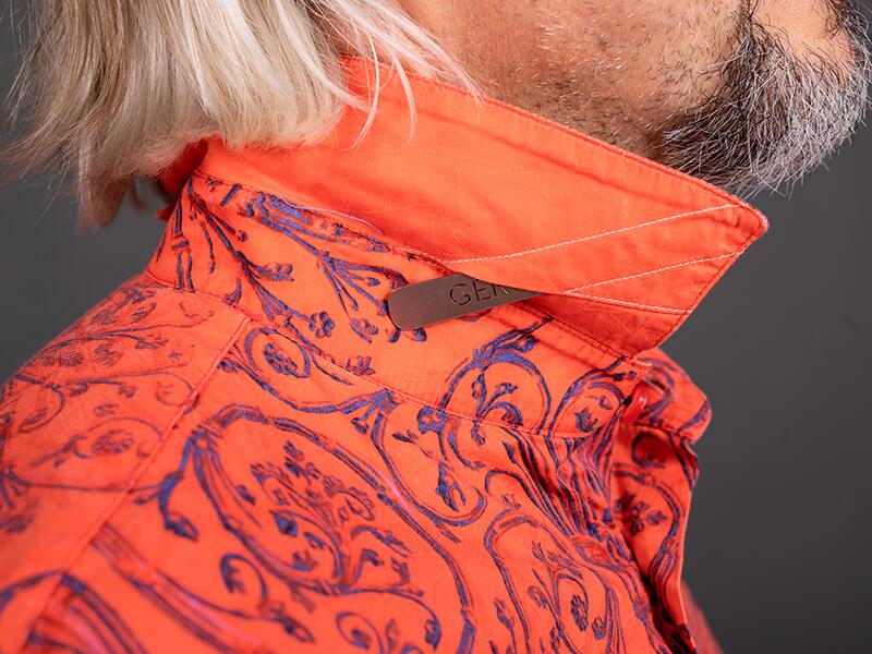 rotes Hemd Herren PORTE NOTRE DAME PARIS ROUGE von GERMENS artfashion - 100 % Baumwolle - Made in Germany