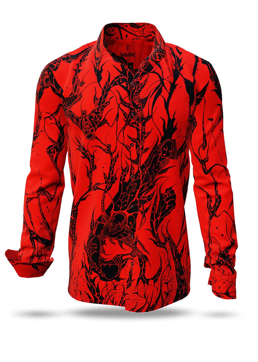 rotes Hemd Herren DORNENPRINZ BLUT von GERMENS artfashion