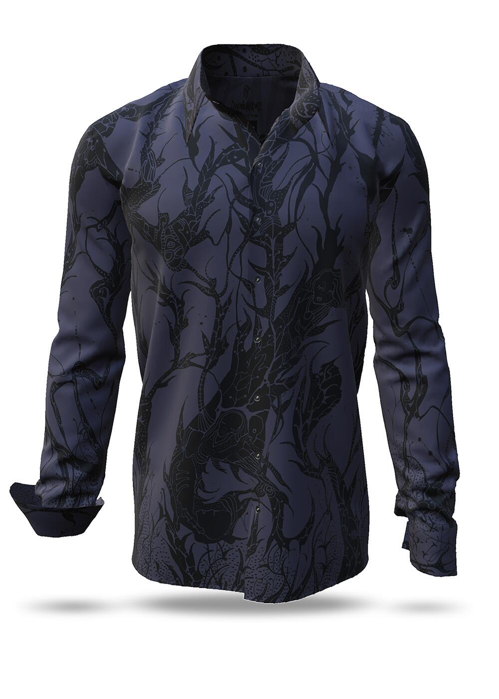 dunkles Hemd Herren DORNENPRINZ PHANTOM von GERMENS artfashion