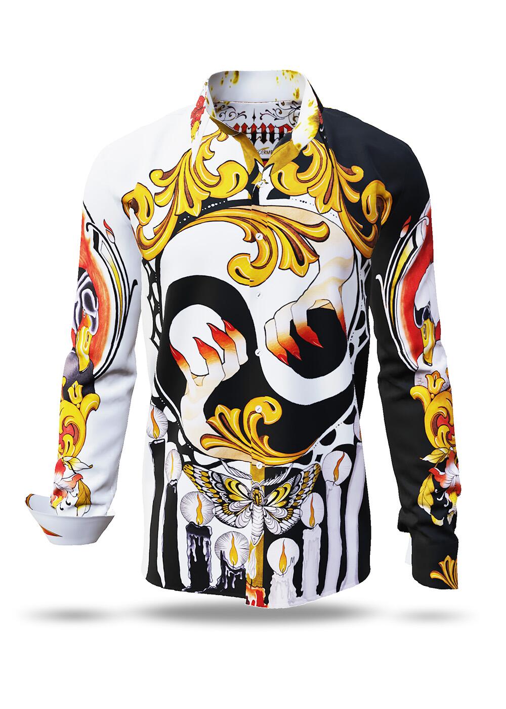 schwarz-weisses Hemd Herren EQUINOX von GERMENS artfashion
