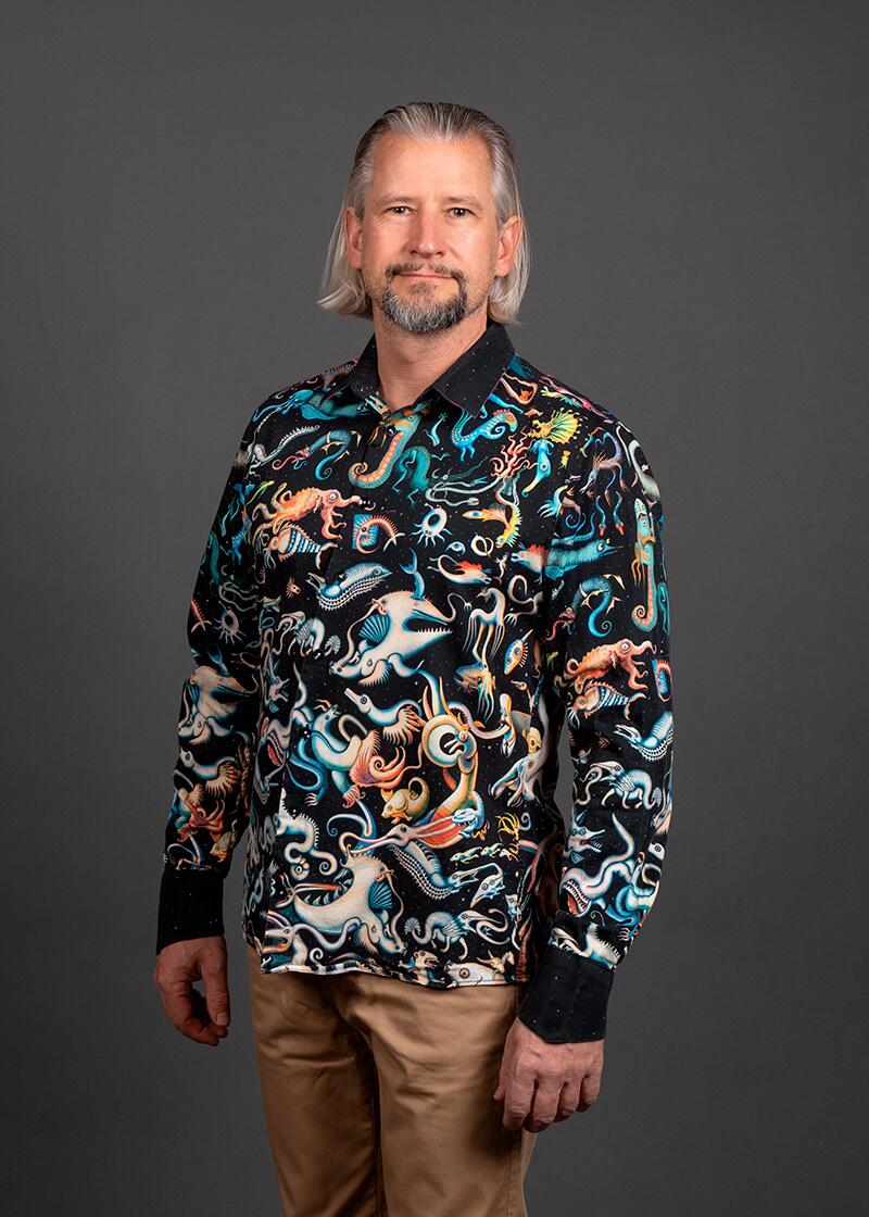 buntes Hemd Herren DEEPSEA PARTY von GERMENS artfashion - 100 % Baumwolle - Made in Germany