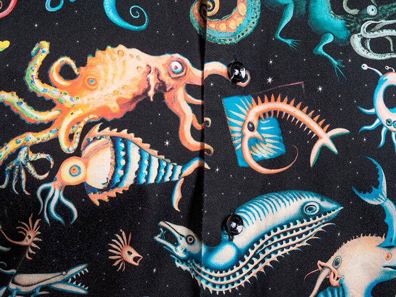 buntes Hemd Herren DEEPSEA PARTY von GERMENS artfashion - 100 % Baumwolle - Made in Germany