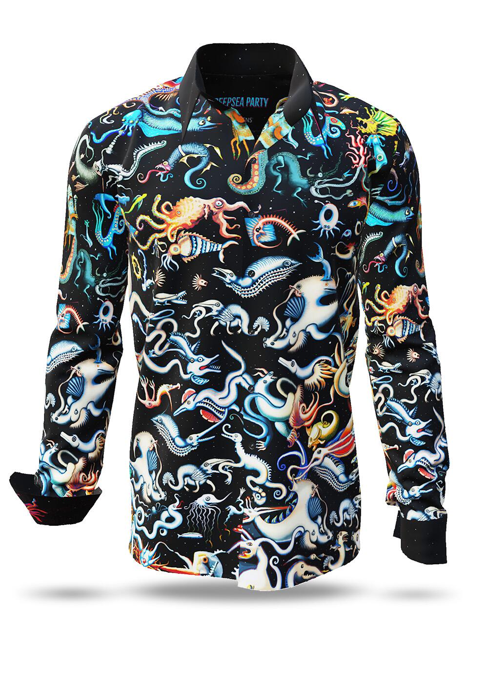 dunkles Hemd Herren DEEPSEA PARTY von GERMENS artfashion
