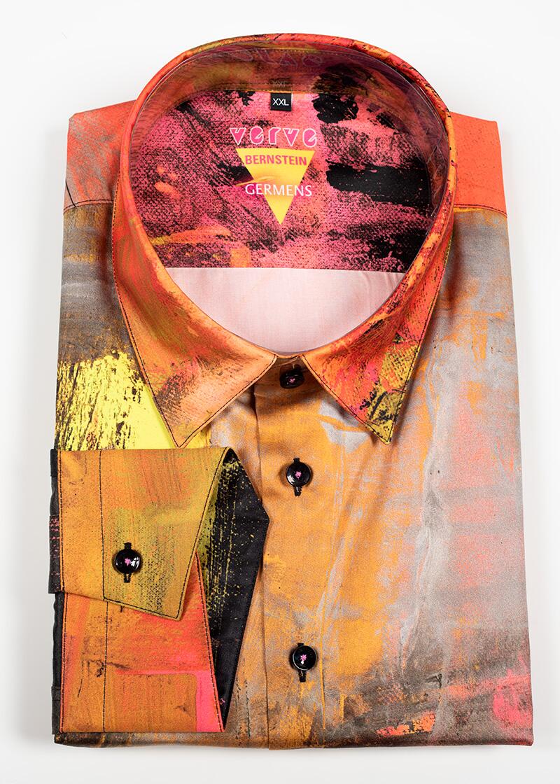 buntes Hemd Herren VERVE BERNSTEIN von GERMENS artfashion - 100 % Baumwolle - Made in Germany