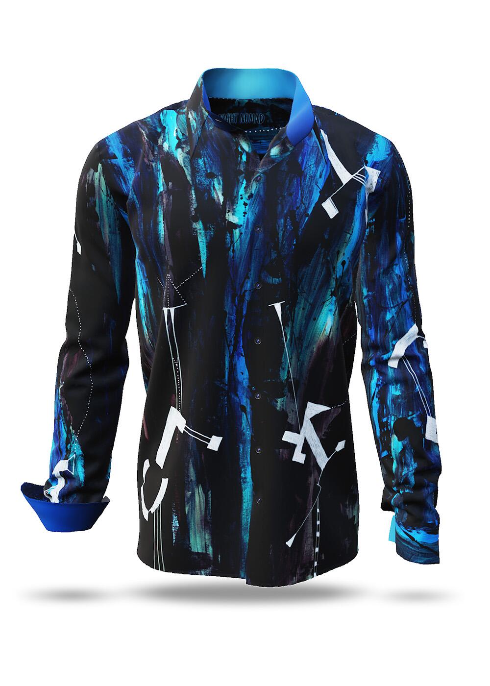 schwarzes Hemd Herren NIGHT NOMAD von GERMENS artfashion