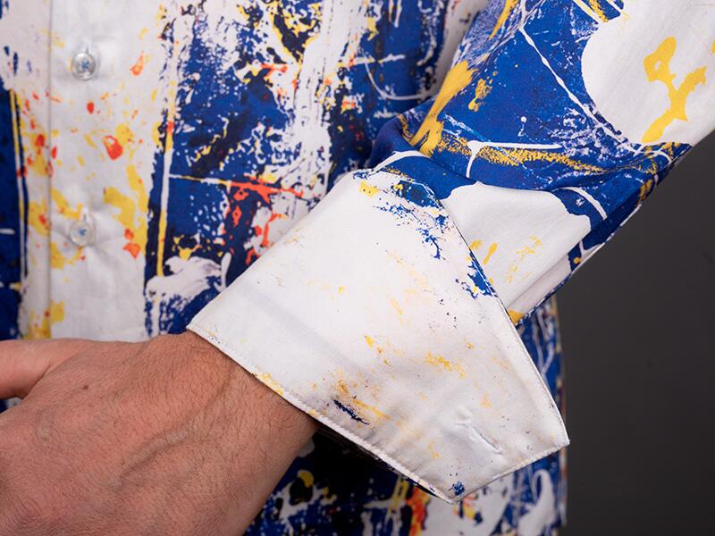 blau weißes Hemd Herren NOTIBANA von GERMENS artfashion - 100 % Baumwolle - Made in Germany