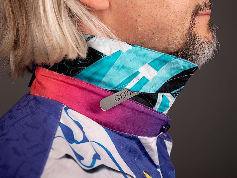 blaues Freizeithemd GIONOXI von GERMENS artfashion - 100 % Baumwolle - Made in Germany