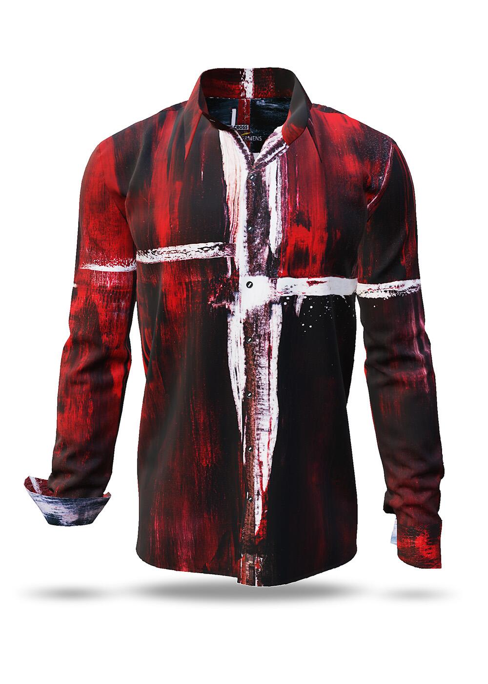 rotes Hemd Herren WHITE CROSS von GERMENS artfashion