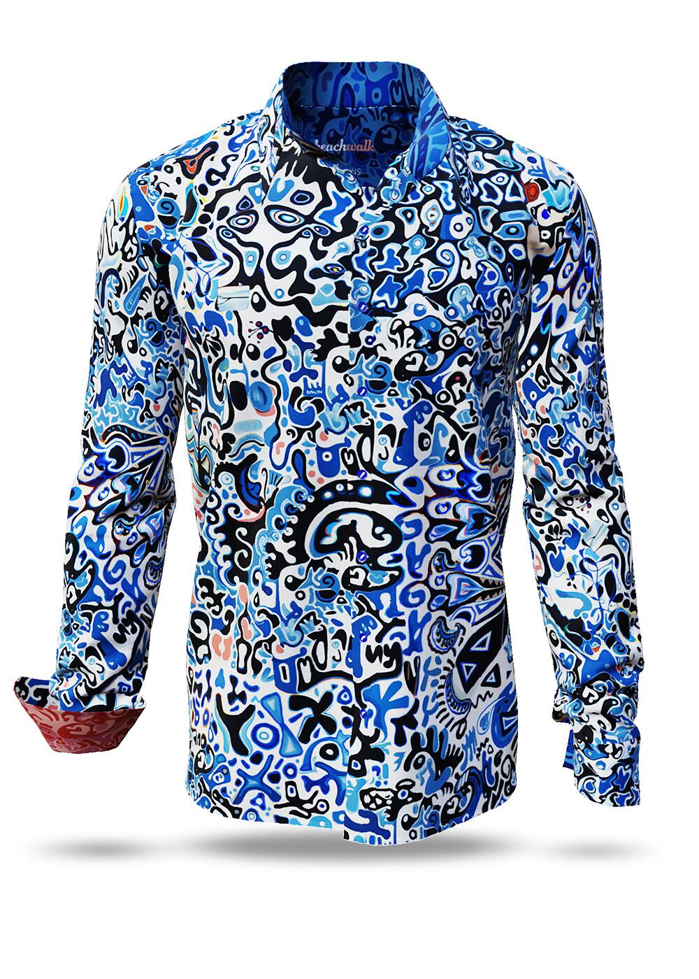 blaues Hemd Herren BEACHWALK von GERMENS artfashion