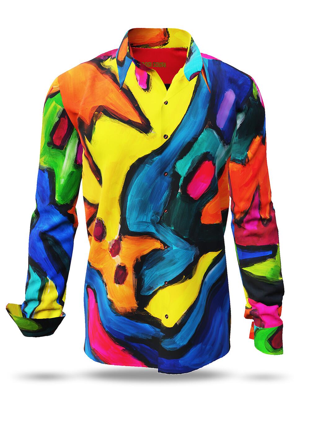 buntes Hemd Herren VIAGGI COLORI von GERMENS artfashion