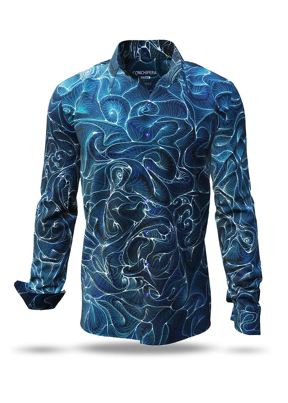 blaues Hemd Herren CONCHIFERA OCEAN von GERMENS artfashion