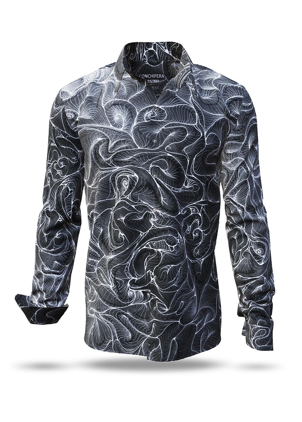 schwarzes Hemd Herren CONCHIFERA GRAPHIT von GERMENS artfashion
