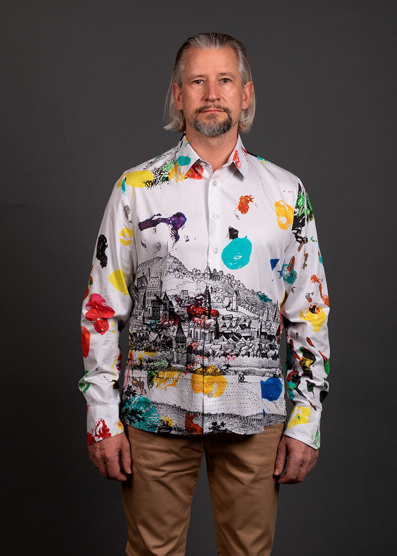 buntes Hemd Herren JOY AACHEN TODAY von GERMENS artfashion - 100 % Baumwolle - Made in Germany
