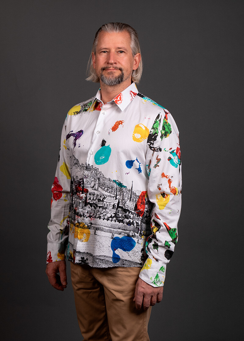 buntes Hemd Herren JOY AACHEN TODAY von GERMENS artfashion - 100 % Baumwolle - Made in Germany