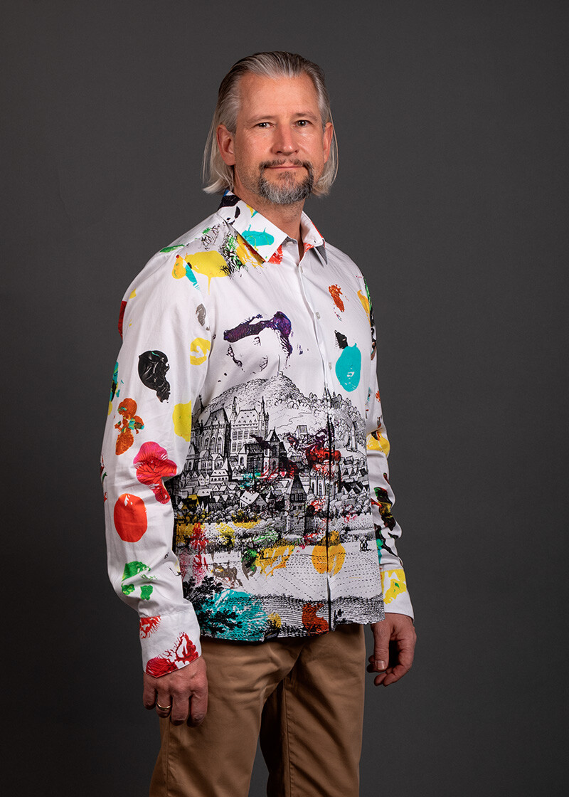 buntes Hemd Herren JOY AACHEN TODAY von GERMENS artfashion - 100 % Baumwolle - Made in Germany