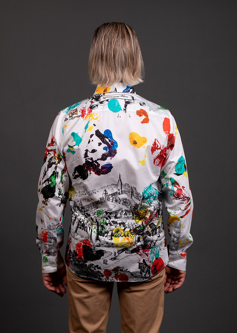 buntes Hemd Herren JOY AACHEN TODAY von GERMENS artfashion - 100 % Baumwolle - Made in Germany