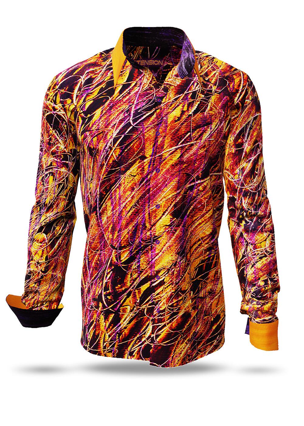 oranges Hemd Herren TENSION von GERMENS artfashion