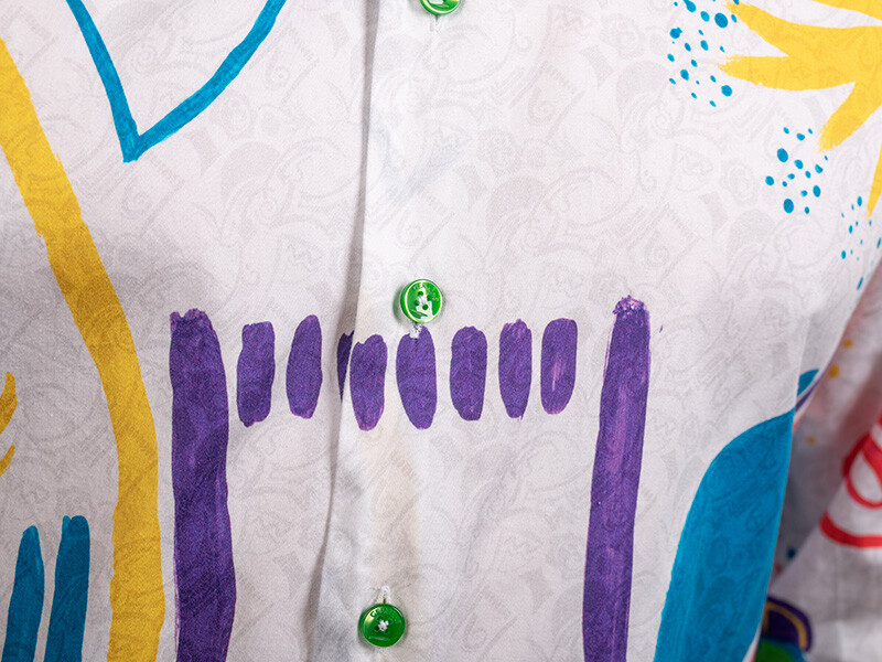 buntes Hemd Herren NAYMA von GERMENS artfashion - 100 % Baumwolle - Made in Germany