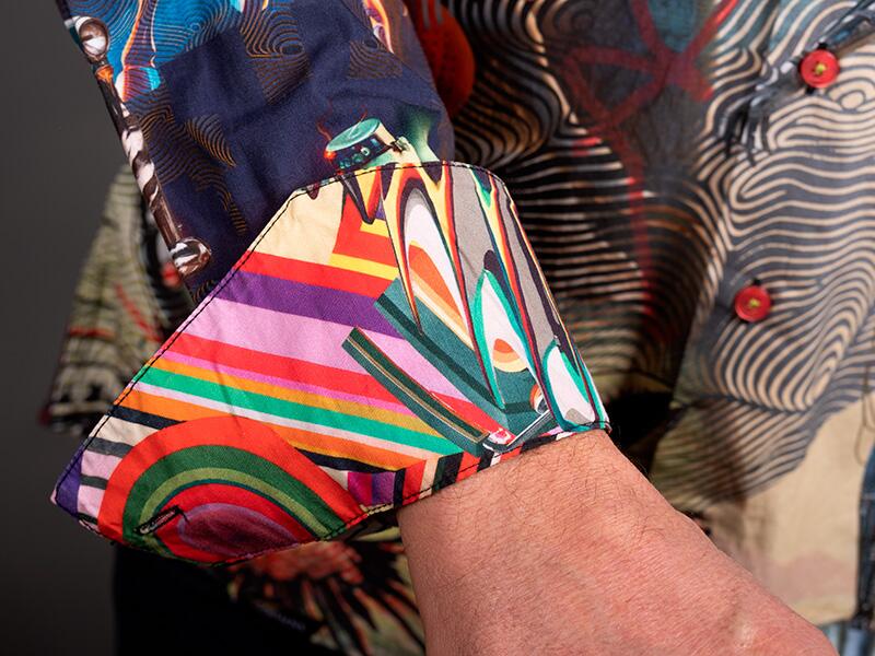 buntes Freizeithemd CYBER ODYSSEY von GERMENS artfashion - 100 % Baumwolle - Made in Germany