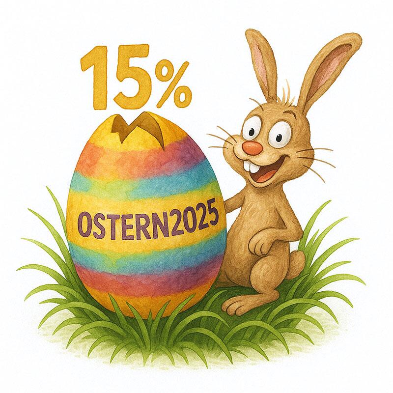 Sparen Sie mit unserem Code OSTER2025 ganze 15 % bis zum Dienstag, 22.04.2025 auf alle Produkte im GERMENS Onlineshop