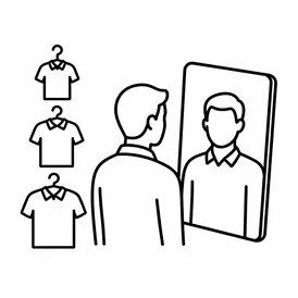 Zum bequemen Anprobierservice für Zuhause - 3 Größen probieren und passende Größe finden