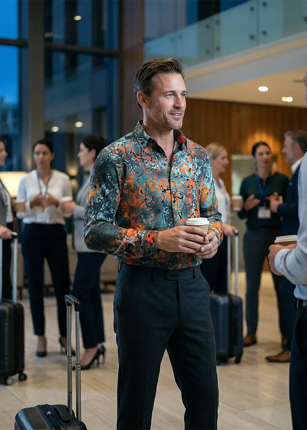 Hemd statt Anzug - Der neue legere Dresscode im Business - Der Mann trägt das GERMENS Hemd TARNA SOL