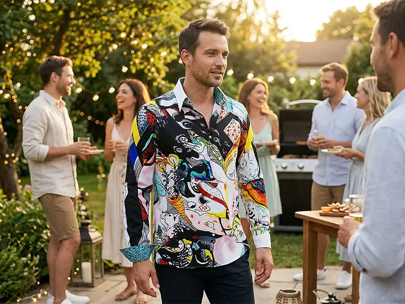 Personal look – the GERMENS JING JONG shirt shows who you are.