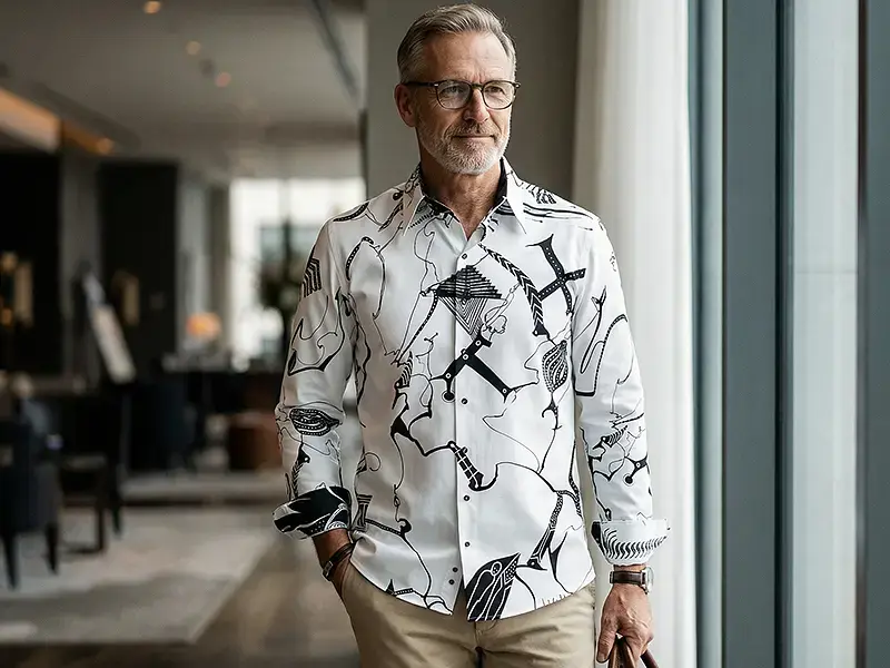 Freedom & comfort – the GERMENS SIGNAL X shirt with a calm, clear look.