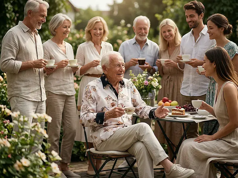 Warm and dignified – the GERMENS HOUSES shirt with a soft, festive effect.