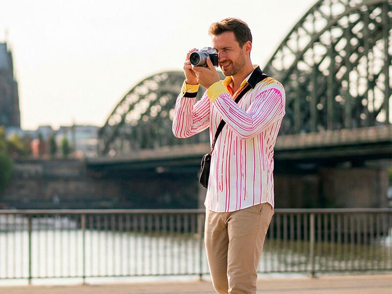 City break in Cologne - GERMENS PINKFALL shirt
