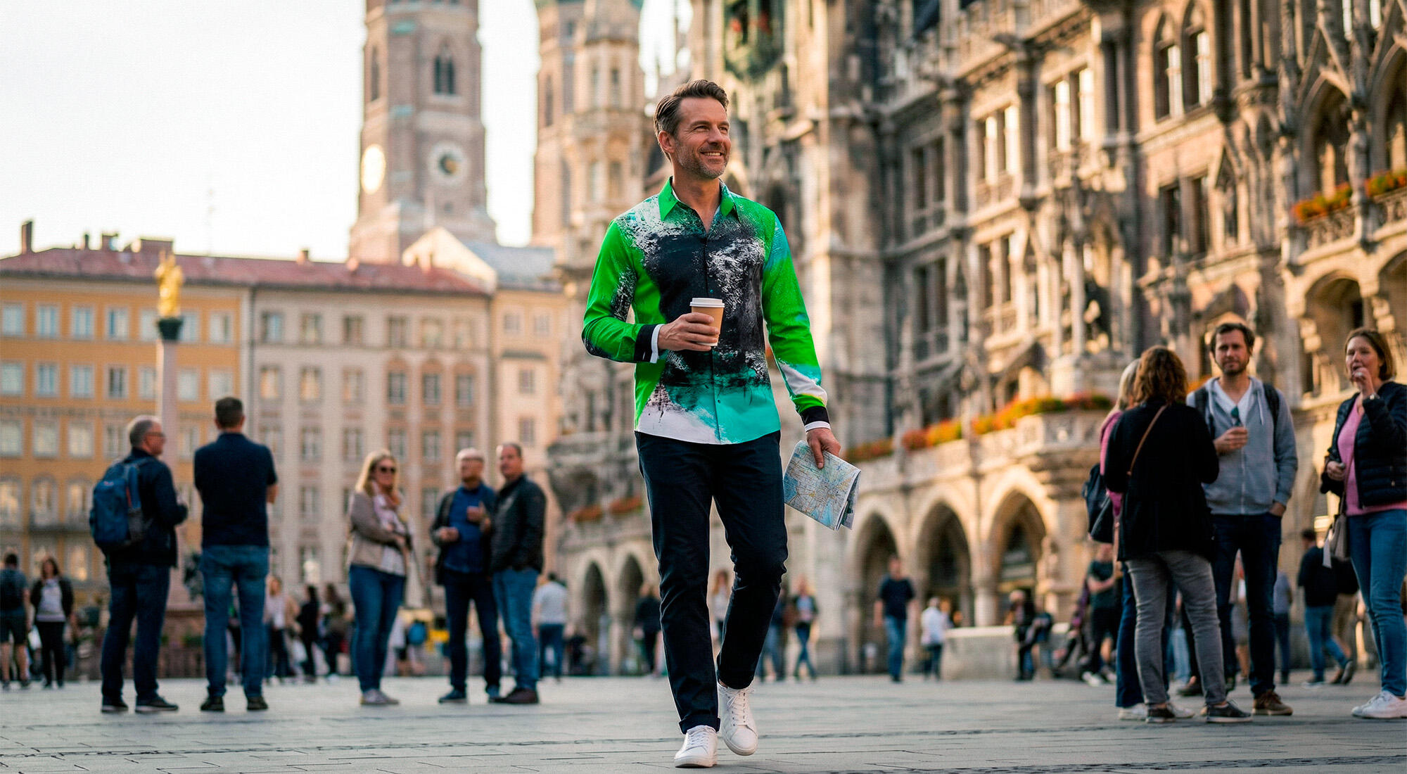 grünes Langarmhemd TARZAN & JANE