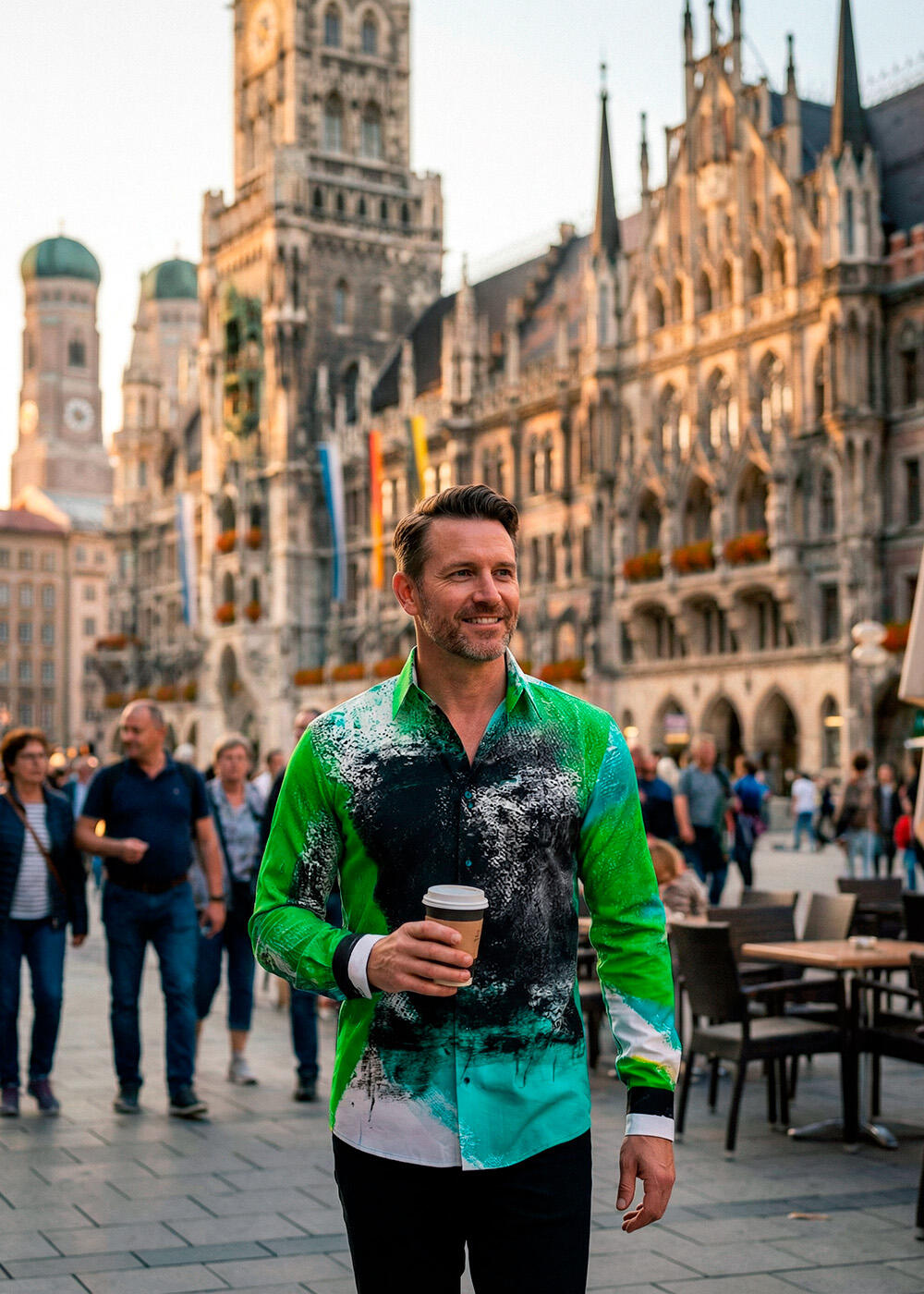 grünes Langarmhemd TARZAN & JANE