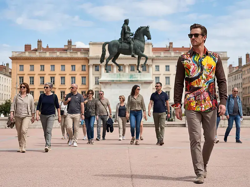 City break in Lyon - GERMENS shirt MEMENTO MASKARA