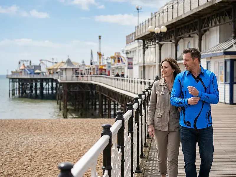 City break in Brighton - GERMENS shirt LEBENSADER MARINE