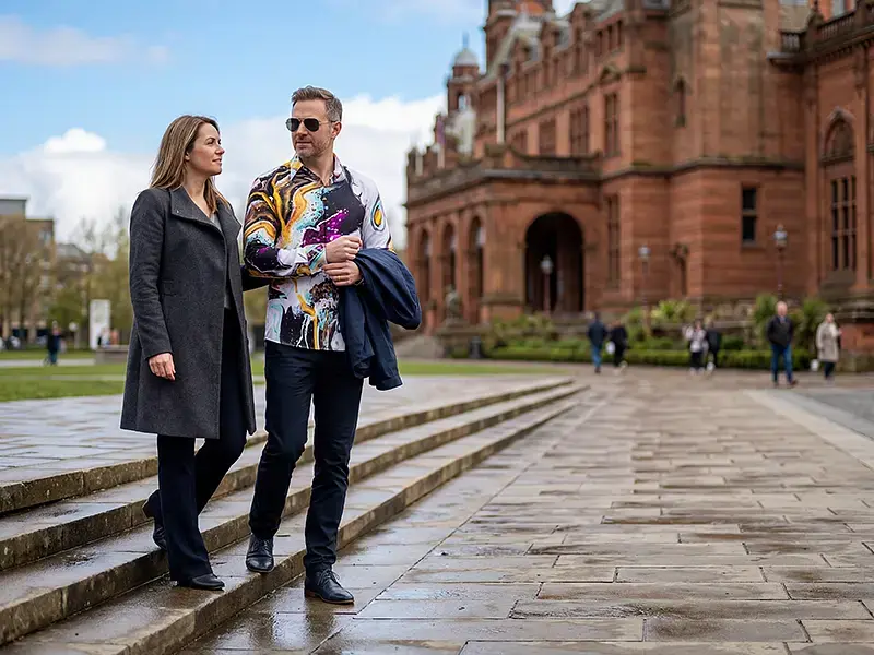 City break in Glasgow - GERMENS shirt JAWS OF MAUI