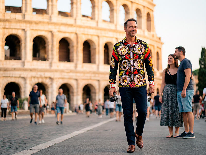 City break in Rome - GERMENS Imperator shirt